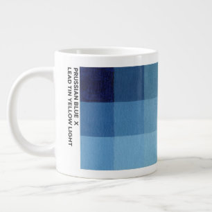 20 oz Pruisisch Blauw x Lood Tin Geel Licht Mok