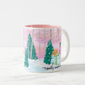 20 oz Snowmen en Coffee-mok Tweekleurige Koffiemok (Voorkant rechts)