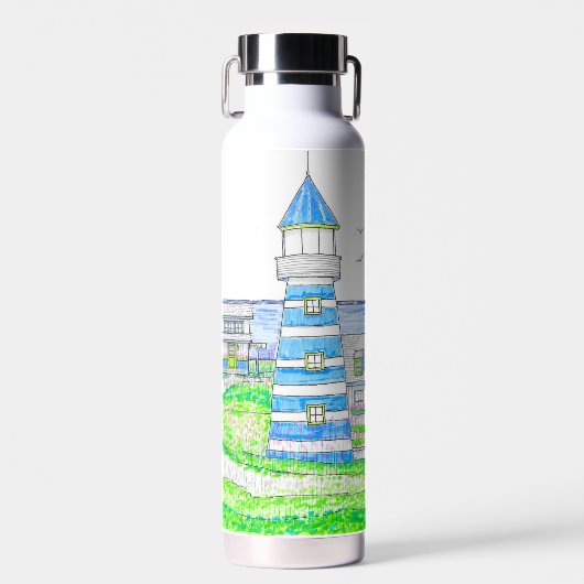 20 oz Thermische Vuurtoren Tumbler Waterfles (Voorkant)