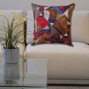 20" Patchwork Gek Quiltpatroon Elegant Kussen