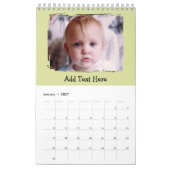 20 photo personalized text Calendar Kalender (Jan 2027)