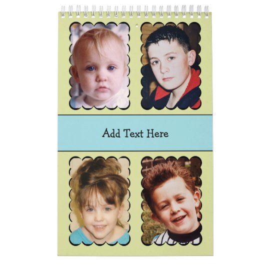 20 photo personalized text Calendar Kalender (Hoes)