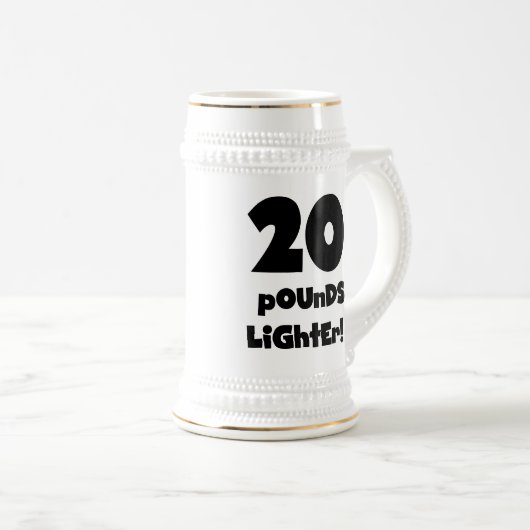20 pond lichter bierpul (Voorkant rechts)