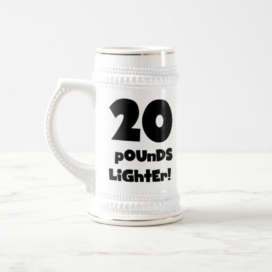 20 pond lichter bierpul (Links)