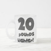 20 pond lichter matglas koffiemok (Links)