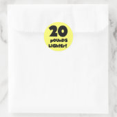 20 pond lichter ronde sticker (Tas)