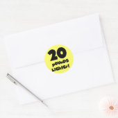20 pond lichter ronde sticker (Envelop)