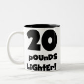 20 pond lichter tweekleurige koffiemok (Links)