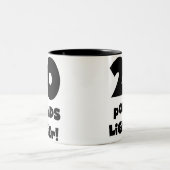 20 pond lichter tweekleurige koffiemok (Center)