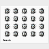 20 Pool 8 Bal Gepersonaliseerde Tekst Custom Happy Ronde Sticker (Vel)
