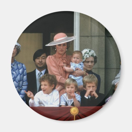 20 Prince William Buckingham Palace 1985 Magneet (Voorkant)