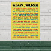 20 Redenen voor liefdesleesboeken Poster