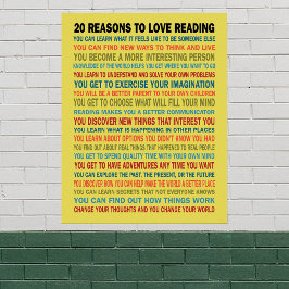 20 Redenen voor liefdesleesboeken Poster