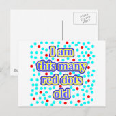 20 rode Stippen Briefkaart (Voorkant / Achterkant)