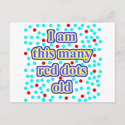 20 rode Stippen Briefkaart (Voorkant)