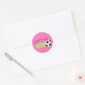 20 Roze voetgangers Ronde Sticker (Envelop)