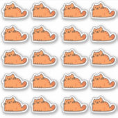 20 Schattigee Oranje kattenplanner Sticker (Voorkant)