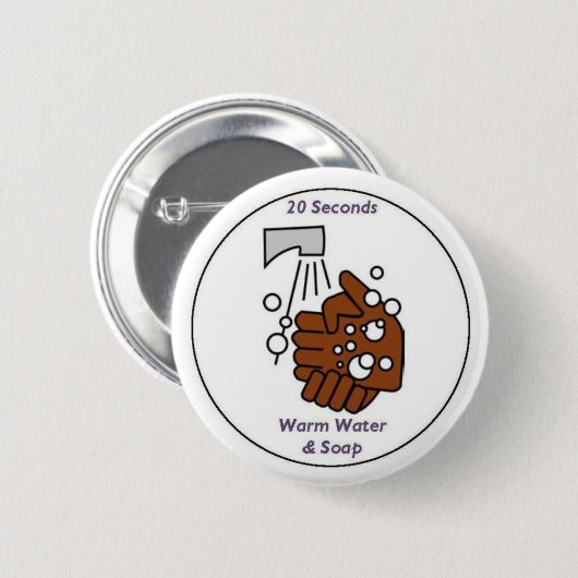 20 seconden ronde button 5,7 cm (Voorkant /achterkant)