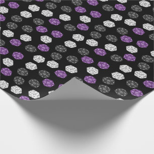 20 Sided Dice DND Games Kids Birthday Party Cadeaupapier