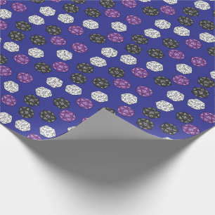 20 Sided Dice DND Games Kids Birthday Party Cadeaupapier