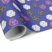 20 Sided Dice DND Games Kids Birthday Party Cadeaupapier (Rol Hoek)