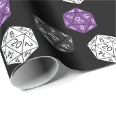 20 Sided Dice DND Games Kids Birthday Party Cadeaupapier (Rol Hoek)