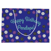 20 Sided Dice DND Games Kids Birthday Party Groot Cadeauzakje (Achterkant)