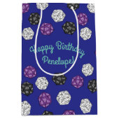 20 Sided Dice DND Games Kids Birthday Party Medium Cadeauzakje (Voorkant)