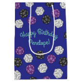 20 Sided Dice DND Games Kids Birthday Party Medium Cadeauzakje (Achterkant)