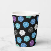 20 Sided Dice DND Games Kids Birthday Party Papieren Bekers (Achterkant)