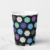 20 Sided Dice DND Games Kids Birthday Party Papieren Bekers (Links)