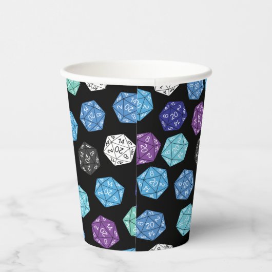 20 Sided Dice DND Games Kids Birthday Party Papieren Bekers (Rechts)