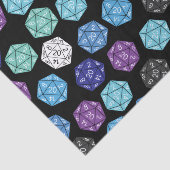 20 Sided Dice DND Games Kids Birthday Party Tissuepapier (Detail)