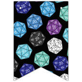 20 Sided Dice DND Games Kids Birthday Party Vlaggetjes (Eerste vlag)