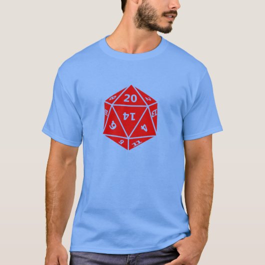 20 Sided Dice T-shirt (Voorkant)