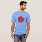 20 Sided Dice T-shirt (Voorkant volledig)