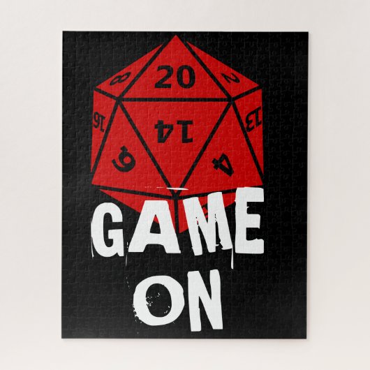 20 Sided Die - Gamer Legpuzzel (Verticaal)