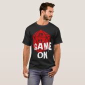 20 Sided Die - Gamer T-shirt (Voorkant volledig)