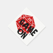 20 Sided Die Napkins - Gamer Napkins Servet (Hoek)