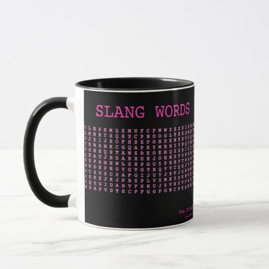 20 Slang woorden Schattigee woord zoeken Mok (Links)
