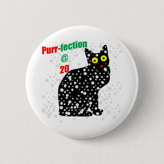 20 Sneeuwkat Spint-fectie Ronde Button 5,7 Cm