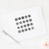 20 Snowflake Sticker Bundle, Flake Winter (Envelop)