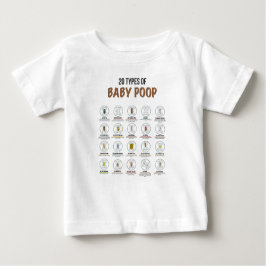 20 soorten Baby poep t-shirt (6 mol)