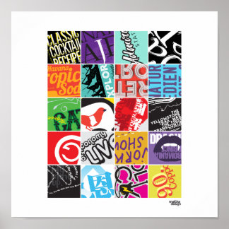 20 Squares Project II Poster