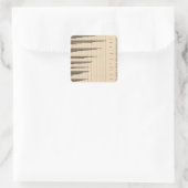 20 Stadsbevolking naar totale bevolking per land Vierkante Sticker (Tas)