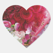 20 Sticker Rozen met China Teacup (Voorkant)