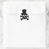 20 Stickers Gif Skull en Kruisbeenderen Hoed (Tas)
