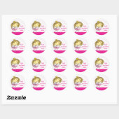 ♥ 20 STICKERS ♥ Schattige Roze Prinses Ballet meis (Vel)