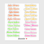 20 stks Elegante Script Namen voor Meisjes, Stijlv Sticker (Vel)