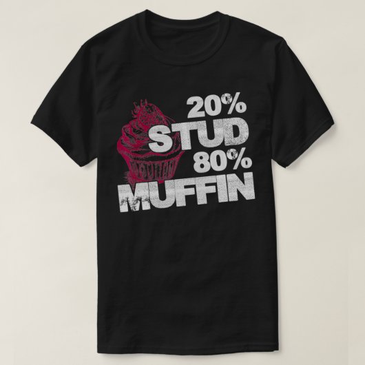 20 Stud 80 Muffin Sweet National Dessert Day Fun T-shirt (Design voorkant)